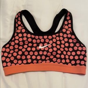Nike polka dot sports bra